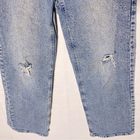 Grand Beach Club Light Wash Distressed High Rise Wide Leg Jeans 24 - Picture 9 of 13